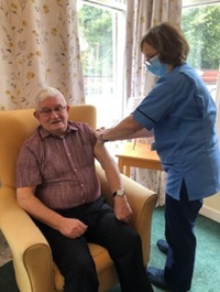 Second covid vaccine doses being delivered in Bagatelle care home run by Greenock Medical Aid Society